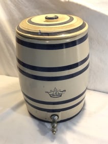 4 Gallon Stoneware Water Cooler with Spout and Lid
