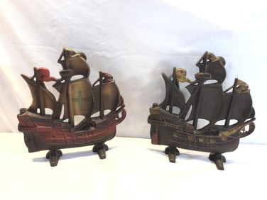 Antique Cast Iron Ship Door Stops