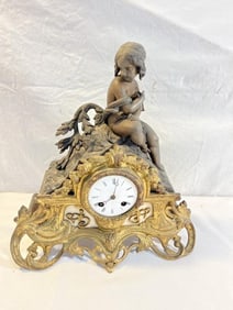 Antique Figural Mantel Clock