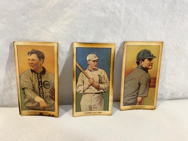 Three Antique Tobacco Cards / Piedmont Baseball