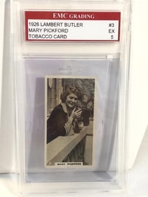 1926 Lambert Butler Mary Pickford Tobacco Card