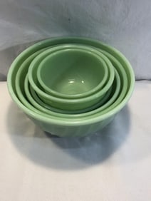 6 - Fire King Jadeite Mixing Bowls