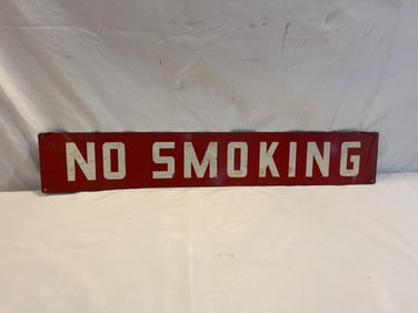 Vtg. “No Smoking?? Metal Sign