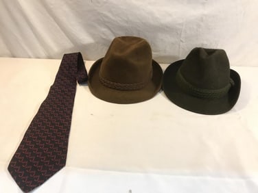 Vtg. Stetson and Huckel Fedora Hats and Harrods S