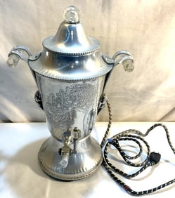 Deco Continental Silver Co. Alum. Coffee Perc.