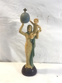 19th Century Italian Faince Figure