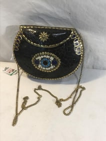 Mosaic Metal Clutch Purse