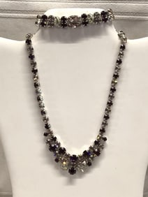 Vintage Eisenberg Ice Necklace and Bracelet