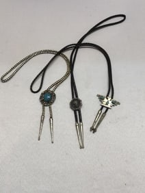 3 Vintage Bolo ties