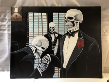 One-of-a-Kind Original Painting "Godfather"- Signd