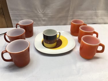 Anchor Hocking & Corning Mugs, MCM Jonas Roberts g