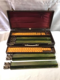 Vtg. Mahjong Bakelite Kit - Royal Games