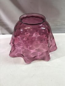 Antique Cranberry Handkerchief Light Shade
