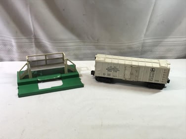 Lionel Operating Milk Car and Stand With 7 Cans