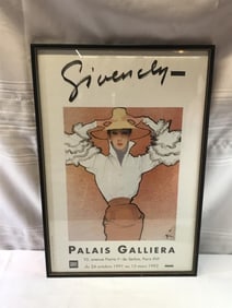 Vintage 1952 Givenchy Palais Galliera Poster