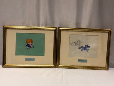 2 Framed Production Cels