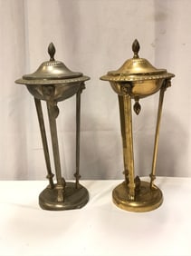 Antique Antenian Egyptian Revival Incense Burners