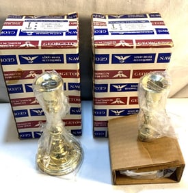 Pr Georgetown Solid Brass Candle Sticks