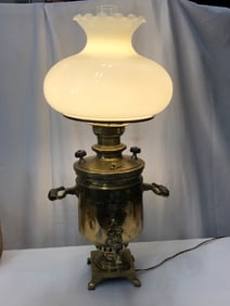 Antique 19th Century electrified Samovar Lamp
