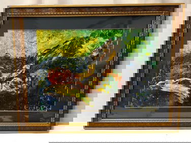 Elaine Sinnard Framed Oil on Board