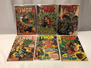 Six 1960’s The Mighty Thor Comic Books