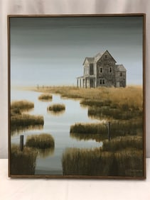 Framed Signed Oil On Canvas