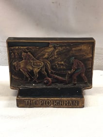 Antique Bookend The Ploughman