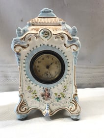 Antique Porcelain Mantle Clock