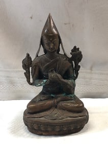 19th Century Tibetan Bronze Buddha