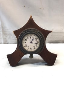Vtg. Doxa Travel Table Clock