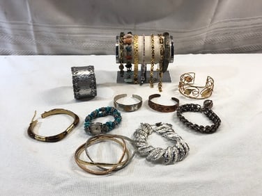 Vtg. Costume Bracelets / Watch