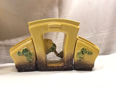 Vtg. Roseville 3pc Artwood Planters
