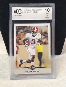 Graded 2018 Leaf Rookie Star #3 Calvin Ridley Card