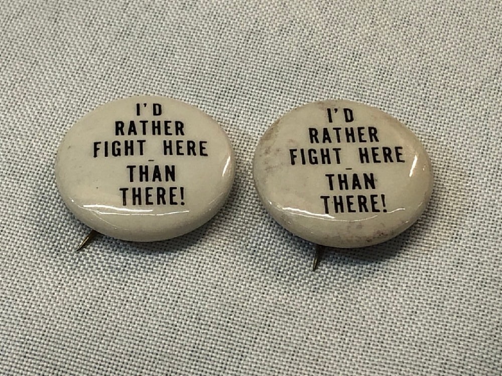 2 Vtg. Vietnam Ali War Pins (1 of 4)
