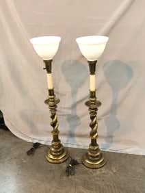 Pair of Stiffel Brass Lamps