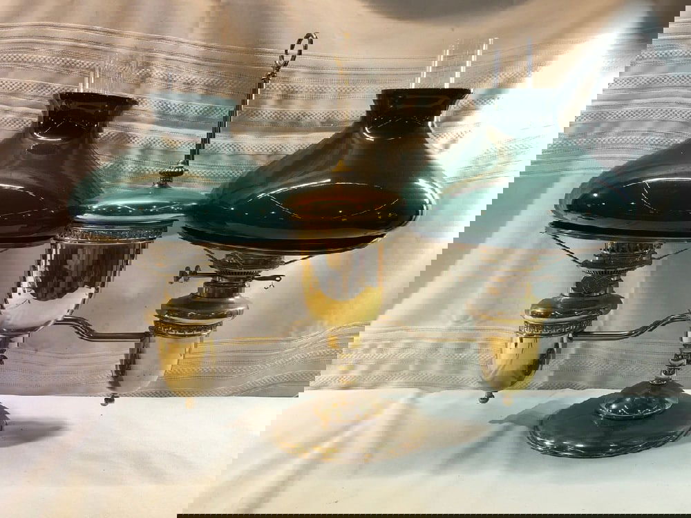 Victorian Bradley & Hubbard Double Student Lamp (1 of 9)