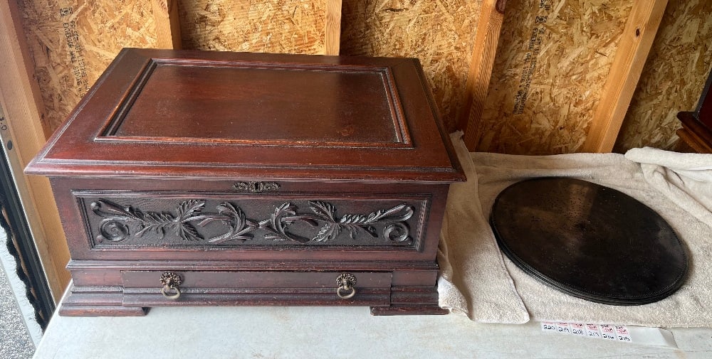 19th Century Stella Music Box with Discs (1 of 10)