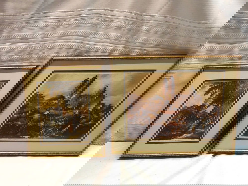 2 Vtg Pencil Signed Framed Lithographs (1 of 8)