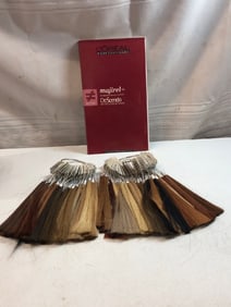 Vtg. Hair Color Swatch Rings and Book