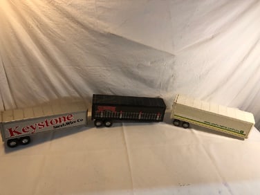 Vtg. ERTL Die Cast Metal Advertising truck Trailers