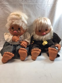 Vtg. Rootie Thumb Sucker Vicma Troll Dolls