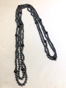 Natural Hand Knotted Peacock Freshwater Pearls