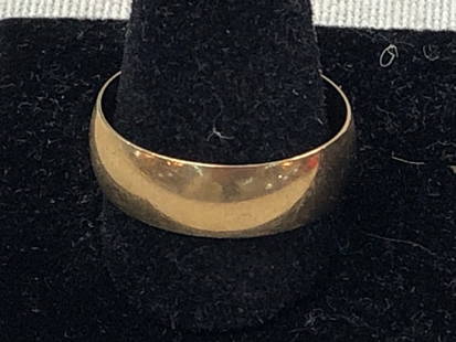 14K Gold TW Wedding Band: 14K Gold TW Wedding Band - Sz. 12 ~ 5