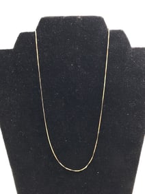 14Kt Gold Herringbone Chain Necklace
