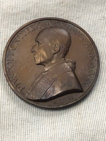 Bronze Medal Official Vatican Of Pope XII