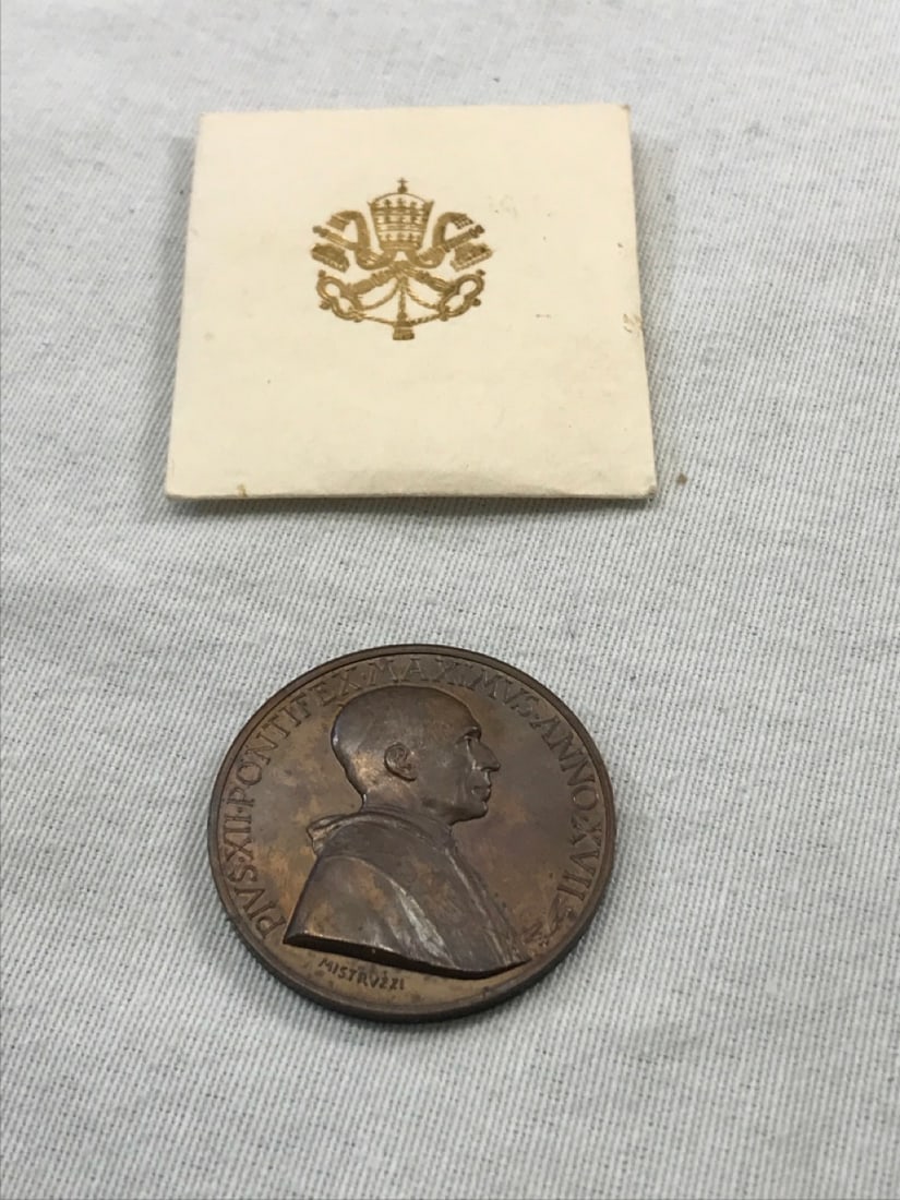 Bronze Medal of Pope XII (1 of 3)