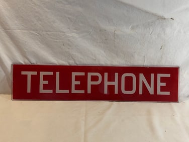 Vtg. Telephone Sign