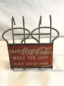 1950’s Coca - Cola Shopping Cart Bottle Holder