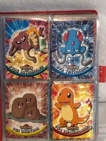 Topps Chrome Pokemon Cards in Binder