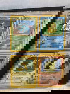 Pokémon Cards in Binder: 112 Pokémon Cards in Binder - Cards Dated 1999